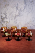 Dutch Cigar Band Cognac Snifter Glasses (Set of 6)