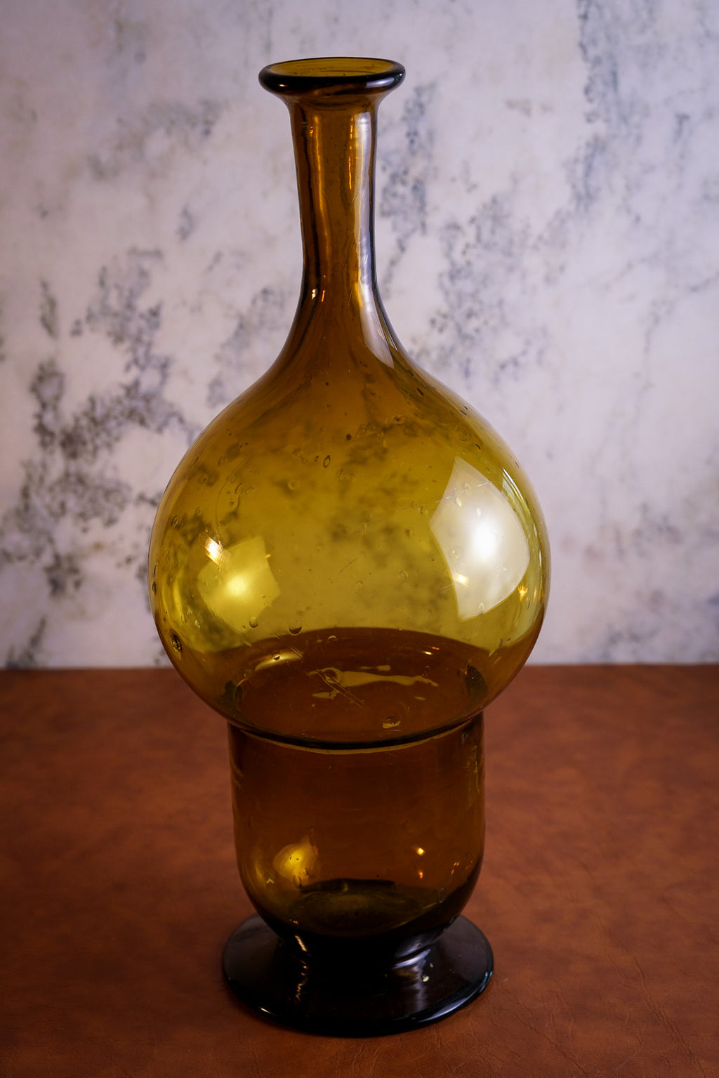 Mid Century Modern Handblown Glass Vase