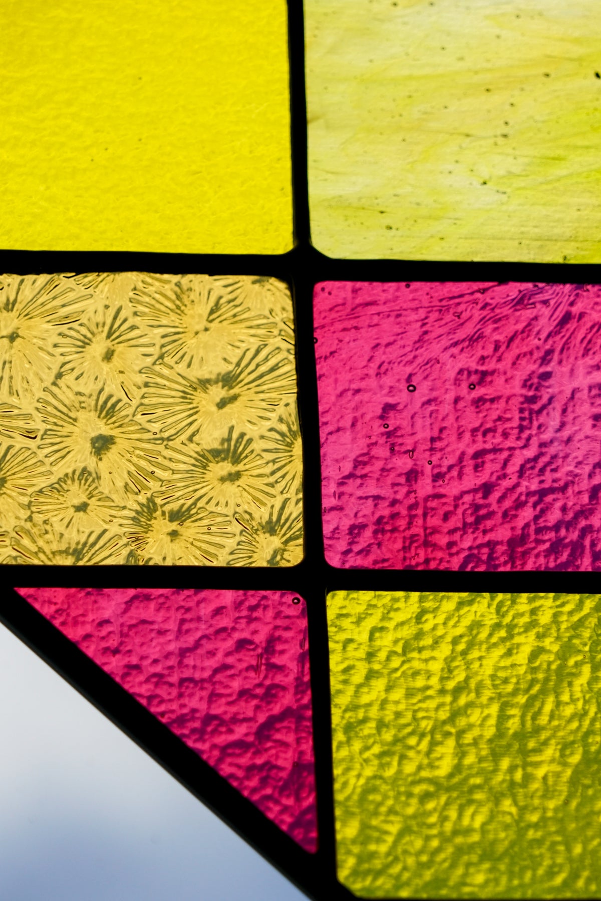 2 Piece Corner Pane Set - Stained Glass