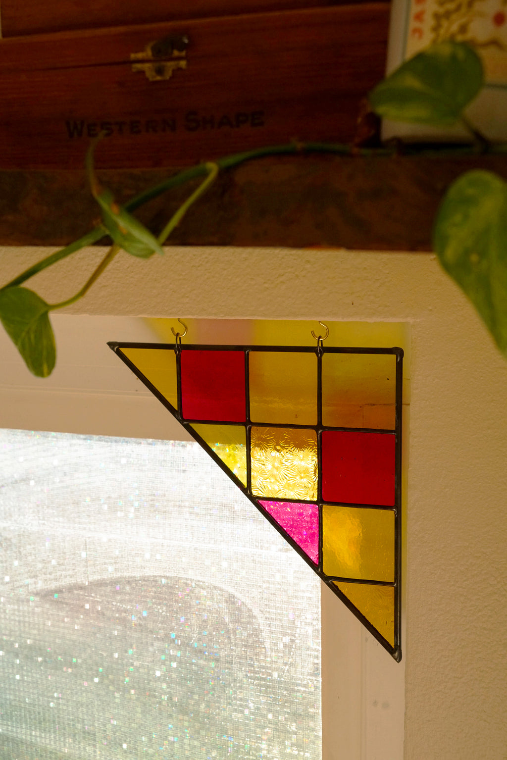 2 Piece Corner Pane Set - Stained Glass
