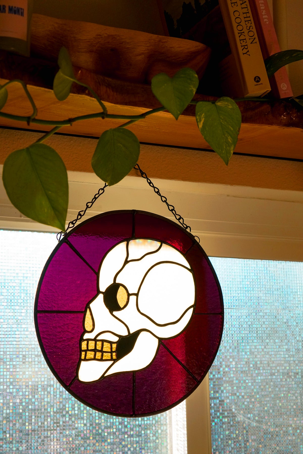 "Skull" Stained Glass