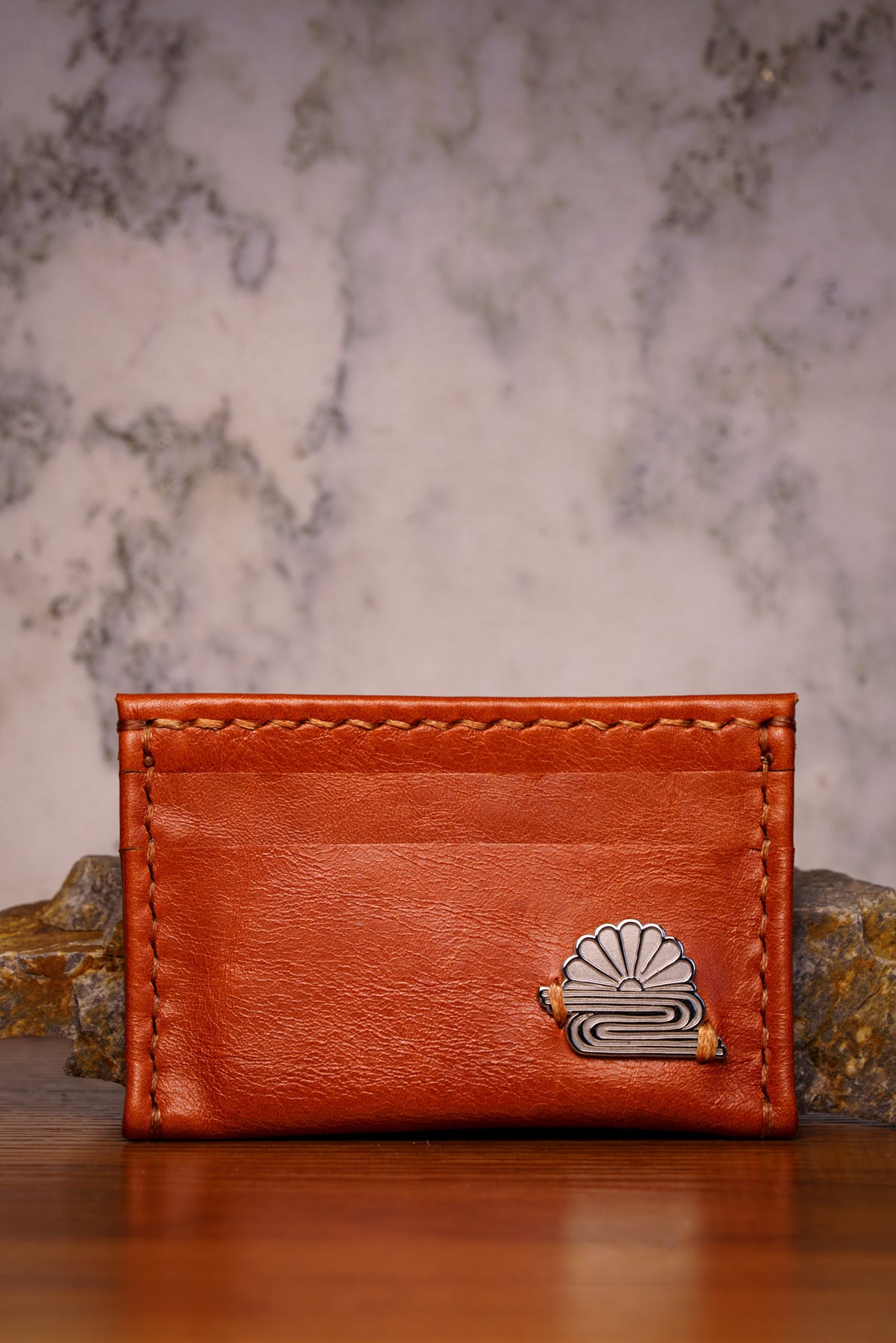 Leather Cardholder - Cognac