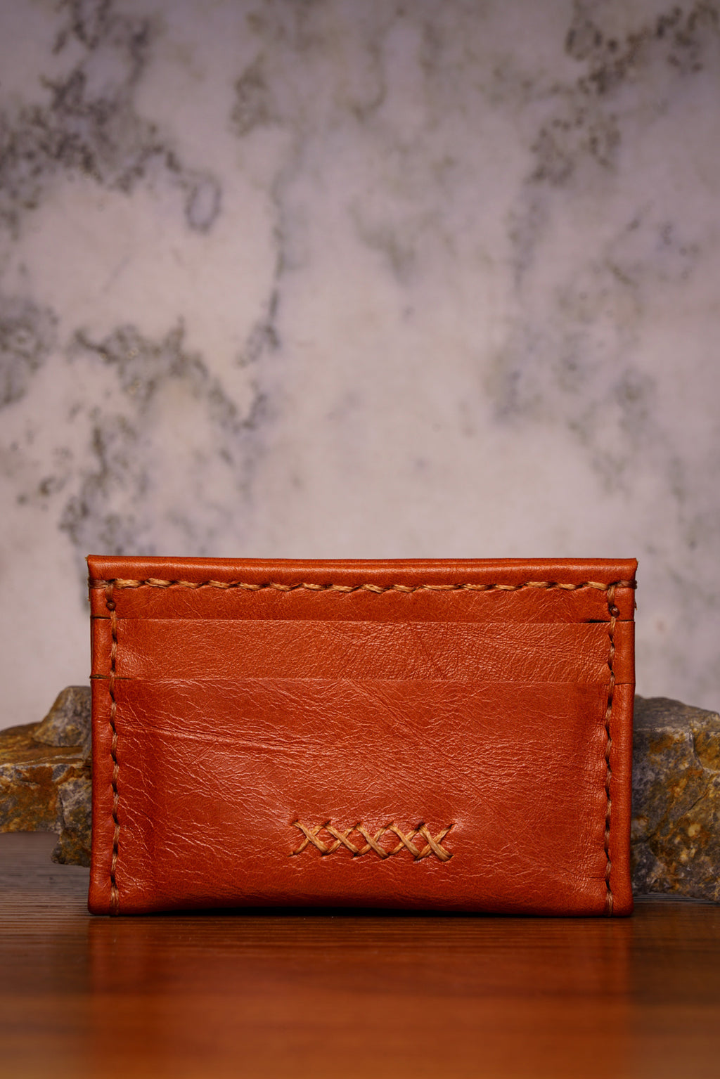 Leather Cardholder - Cognac
