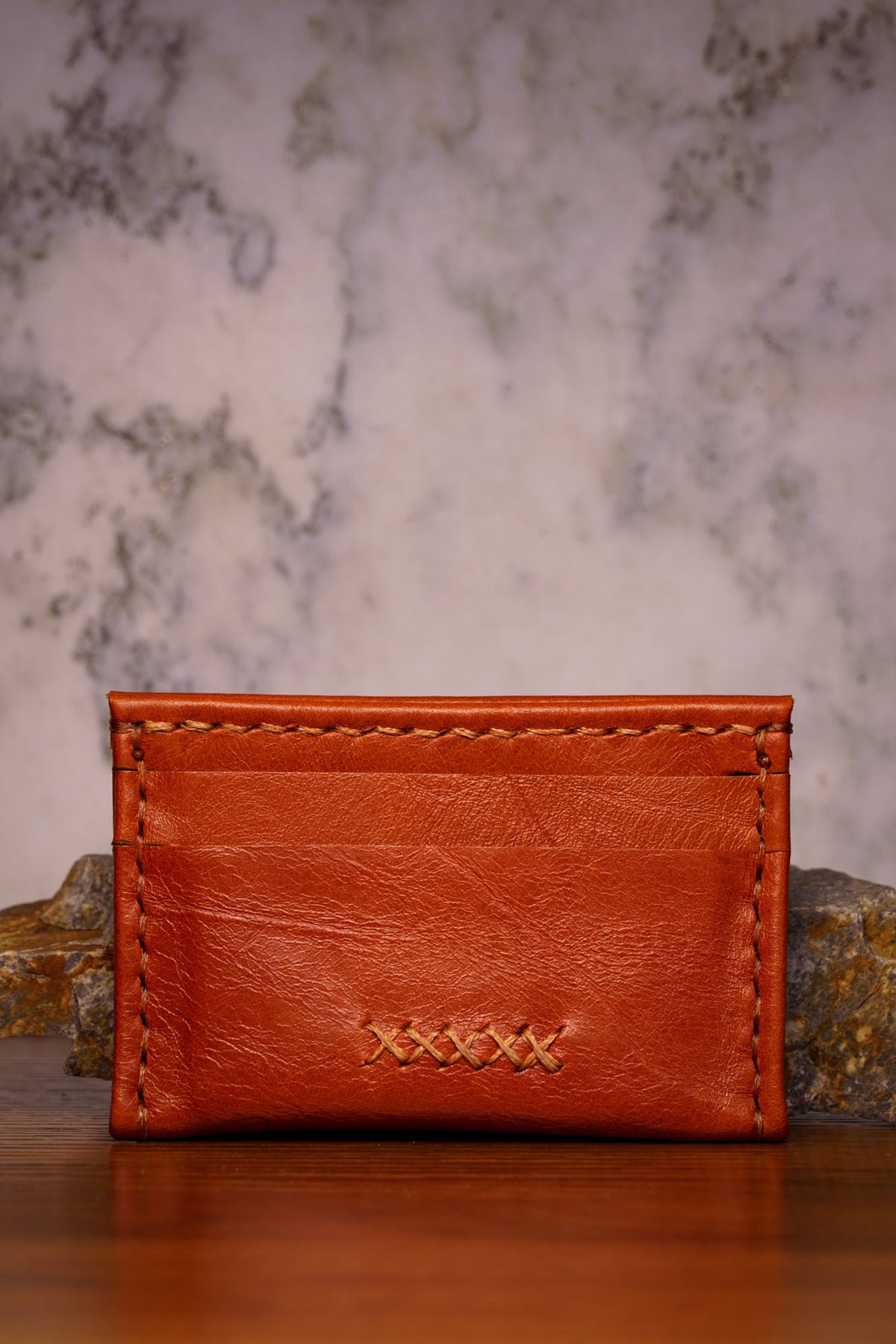 Leather Cardholder - Cognac